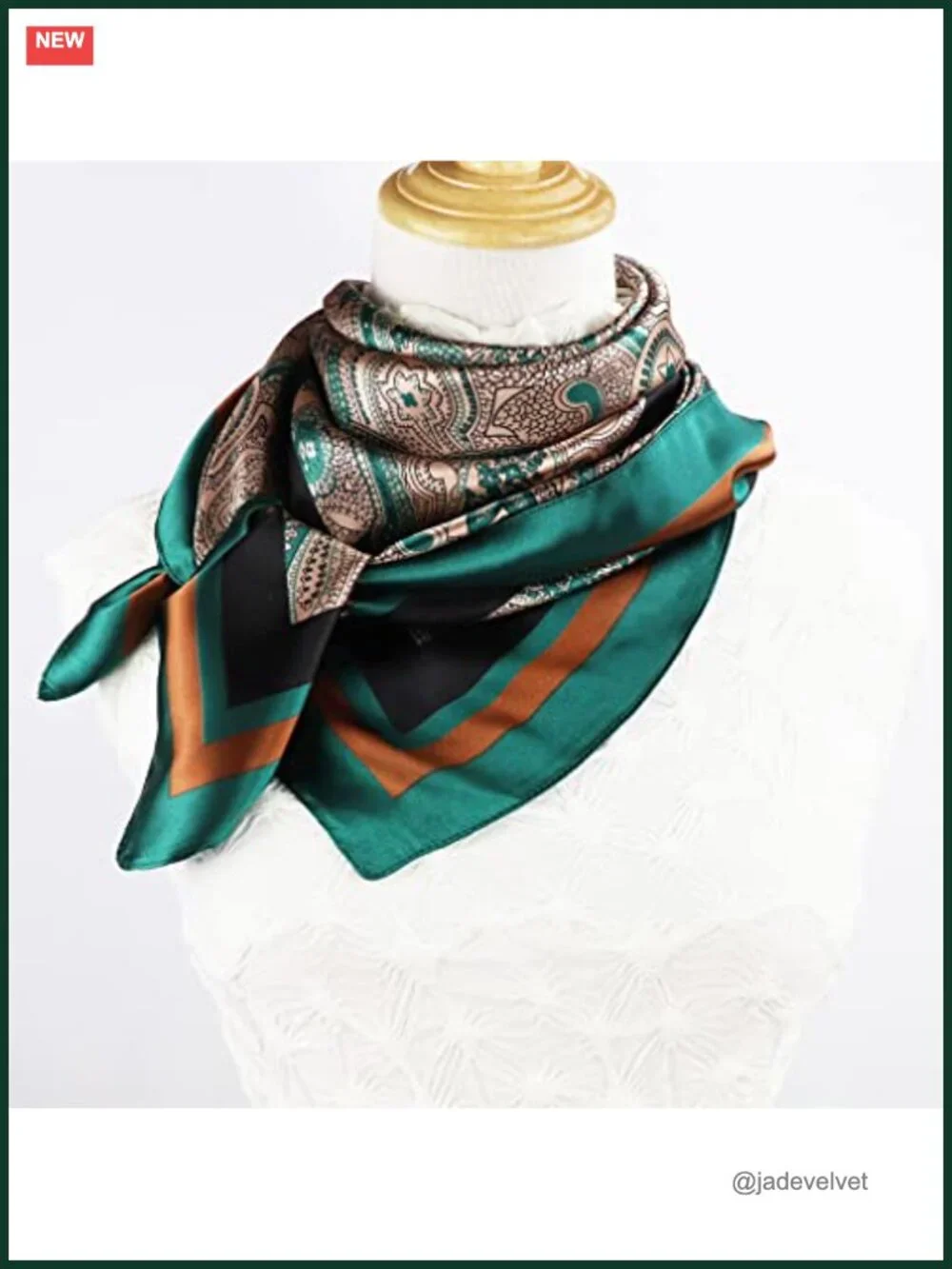 Satin Head Scarf for Women Silk Like Hair Wrap 35x35 Square Bandana